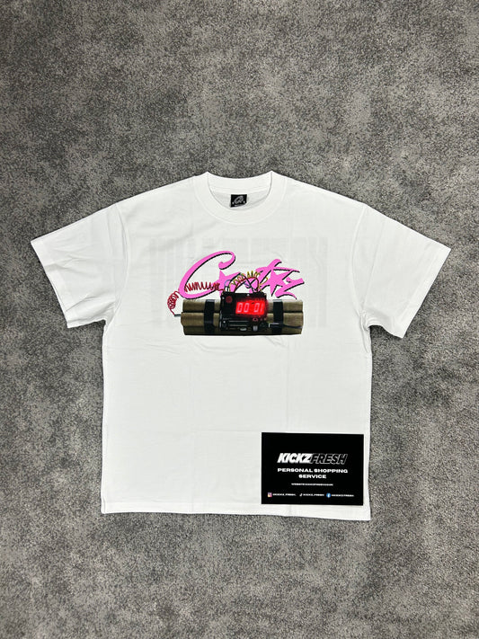 Corteiz No Time 4 Luv White Tee Shirt